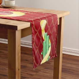 Caminho De Mesa Pequeno Ano Novo Chinês do Cobra 2025 Lucky Bamboo