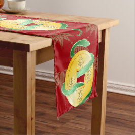 Caminho De Mesa Pequeno Ano Novo Lunar Chinês da Moeda Dourada de Cobra 20