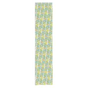 Caminho De Mesa Pequeno Art Nouveau ButterCup - damask floral wallpaper