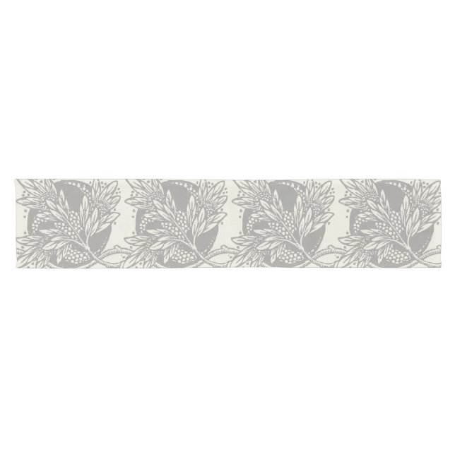 Caminho De Mesa Pequeno Art Nouveau Fllower Minimalismo Floral (Horizontal)
