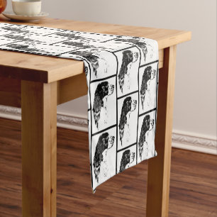 Caminho De Mesa Pequeno Arte de Cachorro do Springer Spaniel Inglês   