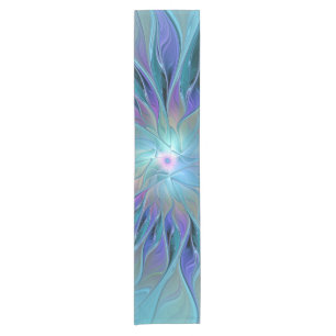 Caminho De Mesa Pequeno Arte Fractal Abstrato de Sonho Roxo Azul