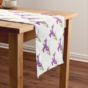 Caminho De Mesa Pequeno Arte Plástica Botânica Roxa