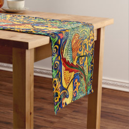 Caminho De Mesa Pequeno Arte Retro Novo Friso de Pavões por Walter Crane
