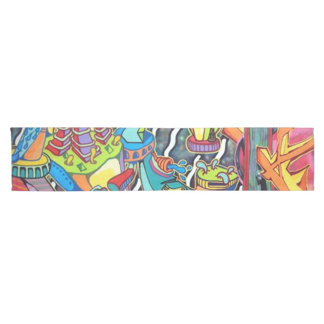 Caminho De Mesa Pequeno Arte Urbana 1. (Horizontal)