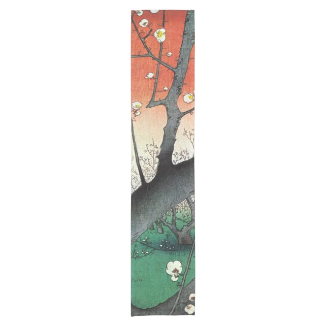 Caminho De Mesa Pequeno Árvore de ameixa de flores, Hiroshige (Frente)