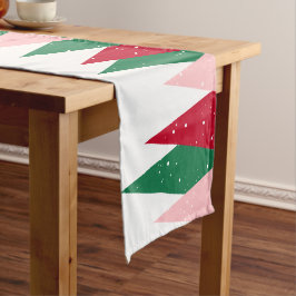 Caminho De Mesa Pequeno Árvores de Natal Coloridas Modernas e Lindas