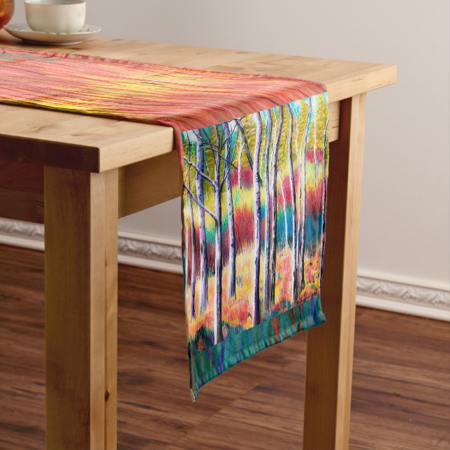 Caminho De Mesa Pequeno Aspen Abstrato Tablerunner (No Local)