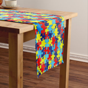 Caminho De Mesa Pequeno Autismo Quebra-cabeça de consciência por Shirley T