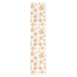 Caminho De Mesa Pequeno Autumn Harvest Pumpkin e Folha de Folha