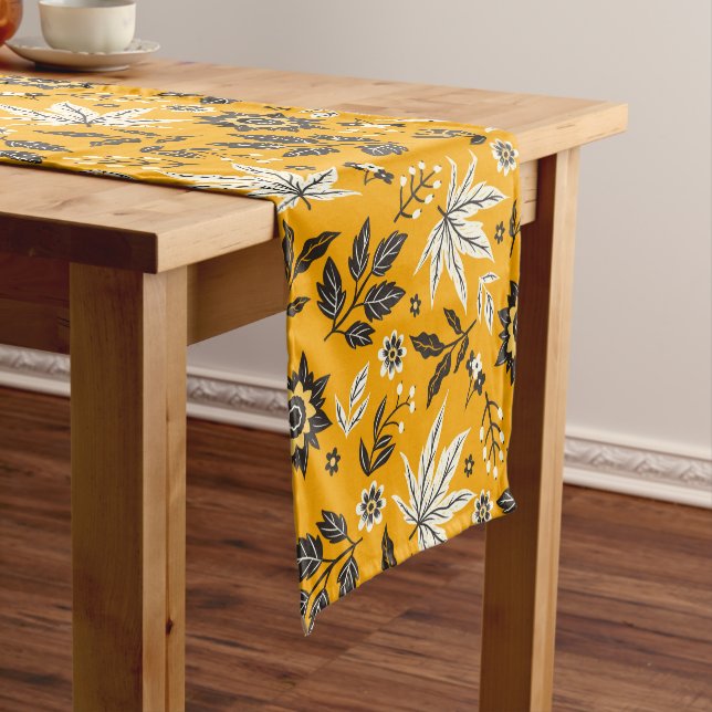 Caminho De Mesa Pequeno Autumn Leaves, Berries & Acorns (No Local)