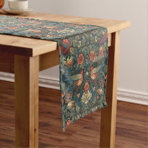 Aves Deixa Vintagem Floral William Morris Pattern