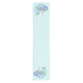 Caminho De Mesa Pequeno Azul Teal Aqua Taupe Pumpkin outono outono