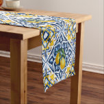 Caminho De Mesa Pequeno Azulejo azul limão Amalfi Positano Mediterrâneo<br><div class="desc">Azulejos azuis limão Amalfi Positano estilo mediterrânico presente de casamento,  presente de aniversário,  decoração mesa,  decoração domiciliar.</div>