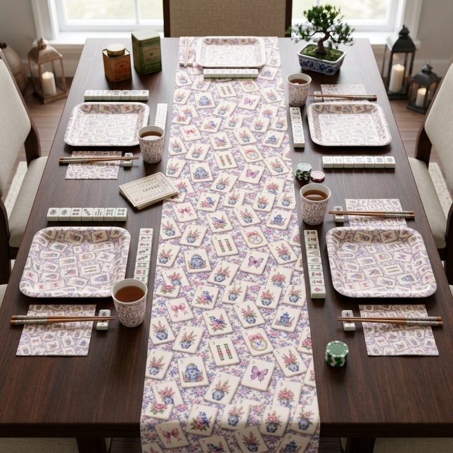 Caminho De Mesa Pequeno Azulejos de festa de Mahjong  (Criador carregado)