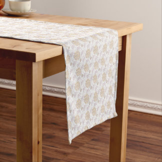 Caminho De Mesa Pequeno Balão de ar quente vintage amarelo e cinza