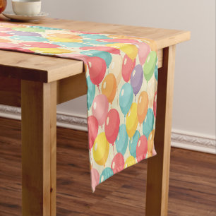 Caminho De Mesa Pequeno Balões de festa em cores diferentes