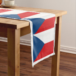 Caminho De Mesa Pequeno Bandeira checa e fã de esportes decor / Czechia Sh