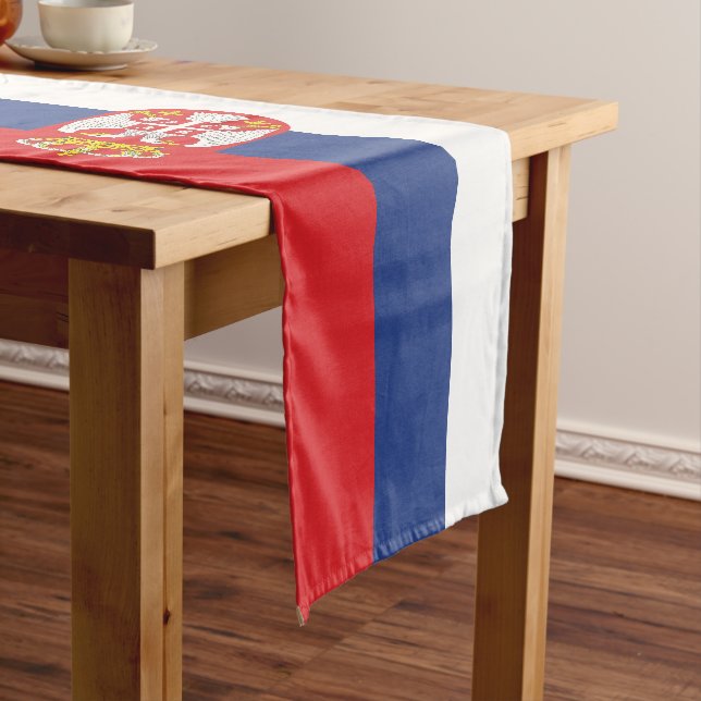 Caminho De Mesa Pequeno Bandeira da Sérvia (No Local)