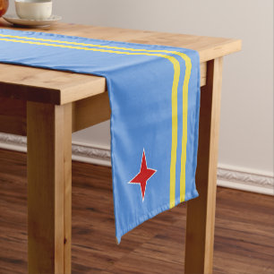 Caminho De Mesa Pequeno Bandeira de Aruba