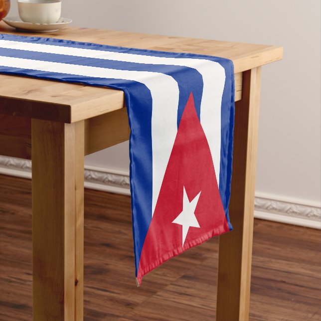 Caminho De Mesa Pequeno Bandeira de Cuba (No Local)