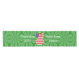 Caminho De Mesa Pequeno Bandeira de Natal do Anjo de Cabelo Vermelho dos E