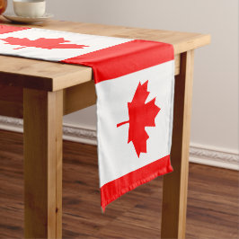 Caminho De Mesa Pequeno Bandeira do Canadá e fã do Esporte decor / Canadá 