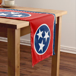 Caminho De Mesa Pequeno Bandeira do Tennessee e fã do Esporte decor / Tenn