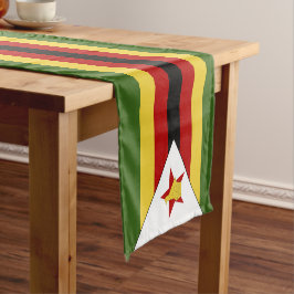 Caminho De Mesa Pequeno Bandeira do Zimbabué
