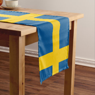 Caminho De Mesa Pequeno Bandeira e Suecia suecas, fãs de férias/esporte