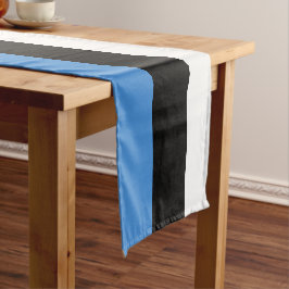 Caminho De Mesa Pequeno Bandeira estônia e fã de esportes decor / Estônia
