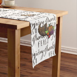 Caminho De Mesa Pequeno Banquete de Ação de Graças