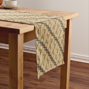 Caminho De Mesa Pequeno Batik Parang, Padrão Indonésia, Javanês, Étnico