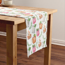 Caminho De Mesa Pequeno Bebidas de Menta Julep do Derby em Aquarela