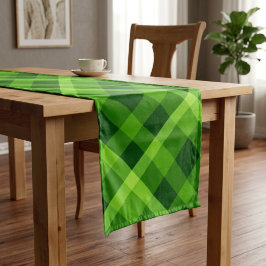 Caminho De Mesa Pequeno Bela Toalha de Mesa Xadrez Verde Pequena