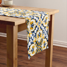 Caminho De Mesa Pequeno 💙 💛 Belos Azulejos azuis e amarelos
