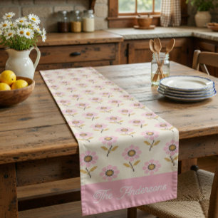 Caminho De Mesa Pequeno Boho Bordado Floral Ucraniano Folk