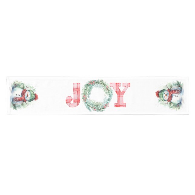 Caminho De Mesa Pequeno bonecos de neve JOY (Horizontal)