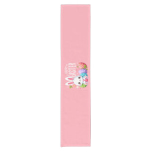 Caminho De Mesa Pequeno Bonito, coelho cor-de-Felz pascoa rosa