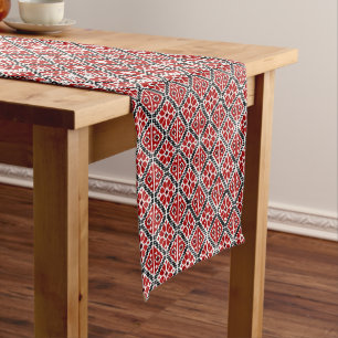 Caminho De Mesa Pequeno Bordado Étnico Eslavo, Tradicional Balcânico