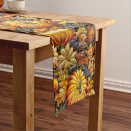 Caminho De Mesa Pequeno Bordado - Parece Grande Tablecloth de Ação de Graç