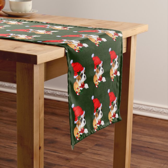 Caminho De Mesa Pequeno Boxer Puppy Natal (No Local)