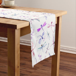Caminho De Mesa Pequeno Branco cor-de-rosa do amarelo da lavanda das