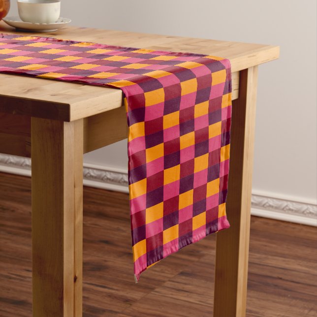 Caminho De Mesa Pequeno Bright Orange and Purple Combination (No Local)