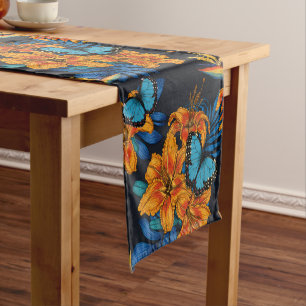 Caminho De Mesa Pequeno Buquê tropical