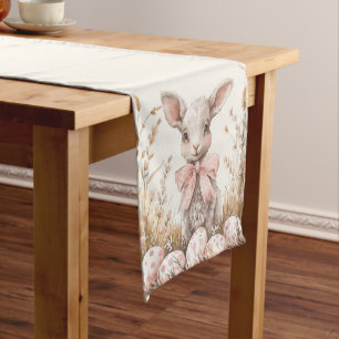 Caminho De Mesa Pequeno Caça de Ovo de Páscoa Primavera e Pastel
