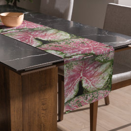 Caminho De Mesa Pequeno Caládio Rosa Deixa Floral
