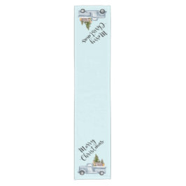 Caminho De Mesa Pequeno Caminhão de Natal com Pinheiros e Animais Floresta