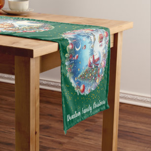 Caminho De Mesa Pequeno Cantora de Mesas das Cenas de Natal