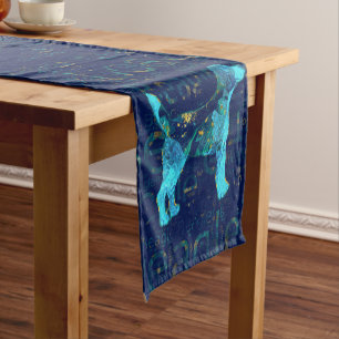 Caminho De Mesa Pequeno Cão decorativo do lebreiro